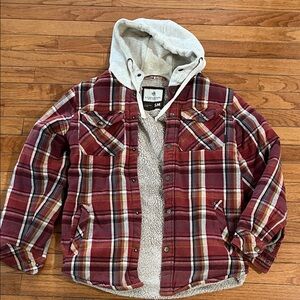 Legendary Whitetails Red and Brown Plaid Jacket